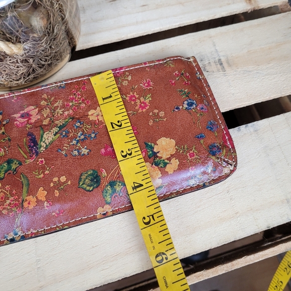 Patricia Nash Slim St Croce Tan Prairie Rose Wristlet Clutch - Picture 11 of 12